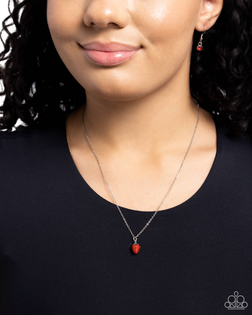 Paparazzi Jewelry Necklace Strawberry Style - Red