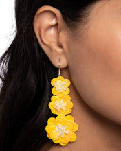 Load image into Gallery viewer, Paparazzi Jewelry Earrings Beaded Bouquet - Yellow