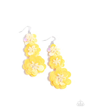 Load image into Gallery viewer, Paparazzi Jewelry Earrings Beaded Bouquet - Yellow