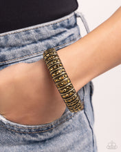 Load image into Gallery viewer, Paparazzi Jewelry Bracelet Manufactured Magnificence - Brass