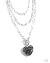 Load image into Gallery viewer, Paparazzi Jewerly Necklace HEART Gallery - Silver