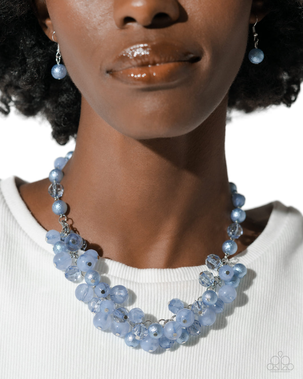 Paparazzi Jewelry Necklace Pearl Pandora - Blue