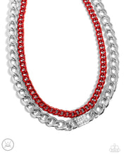 Load image into Gallery viewer, Paparazzi Jewelry Necklace Exaggerated Effort - Red