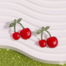 Load image into Gallery viewer, Paparazzi Jewelry Earrings Charming Cherries - Red