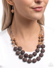 Load image into Gallery viewer, Paparazzi Jewerly Necklace Whimsically Wealthy - Brown