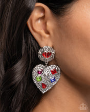 Load image into Gallery viewer, Paparazzi Jewerly Earrings Antiqued Allure - Red