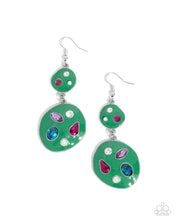 Load image into Gallery viewer, Paparazzi Jewelry Earrings Gallery Genius - Green