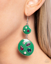 Load image into Gallery viewer, Paparazzi Jewelry Earrings Gallery Genius - Green