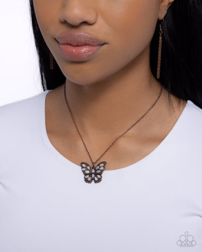 Paparazzi Jewelry Necklace Santa Fe Satisfaction - Copper