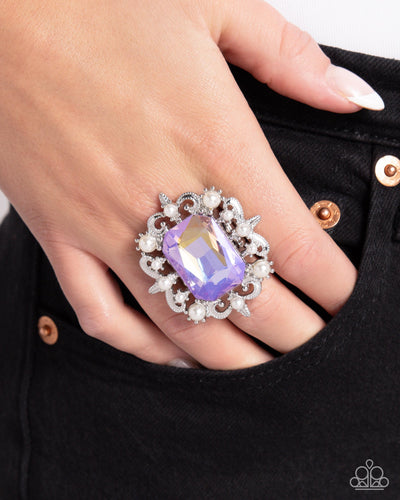 Paparazzi Jewelry  Ring Framed Flourish - Purple