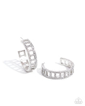 Load image into Gallery viewer, Paparazzi Jewelry Earrings Bridging Brilliance - White