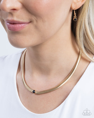 Paparazzi Jewelry Necklace Stunning Solitaire - Black