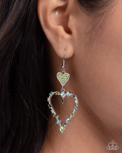 Paparazzi Jewelry Earrings Parallel Passion - Green