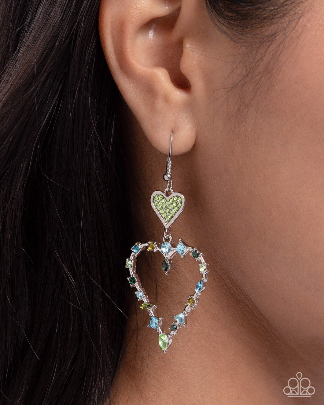 Paparazzi Jewelry Earrings Parallel Passion - Green