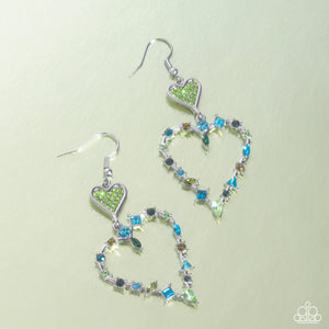 Paparazzi Jewelry Earrings Parallel Passion - Green