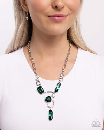 Paparazzi Jewelry Necklace Artistic Elegance - Green