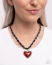 Load image into Gallery viewer, Paparazzi Jewelry Necklace Austere Attraction - Red