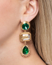 Load image into Gallery viewer, Paparazzi Jewelry Earrings Entertaining the Thought - Green