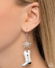 Load image into Gallery viewer, Paparazzi Jewelry  Earrings Compelling Cowboy - White