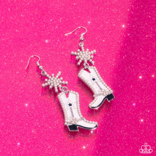 Load image into Gallery viewer, Paparazzi Jewelry  Earrings Compelling Cowboy - White