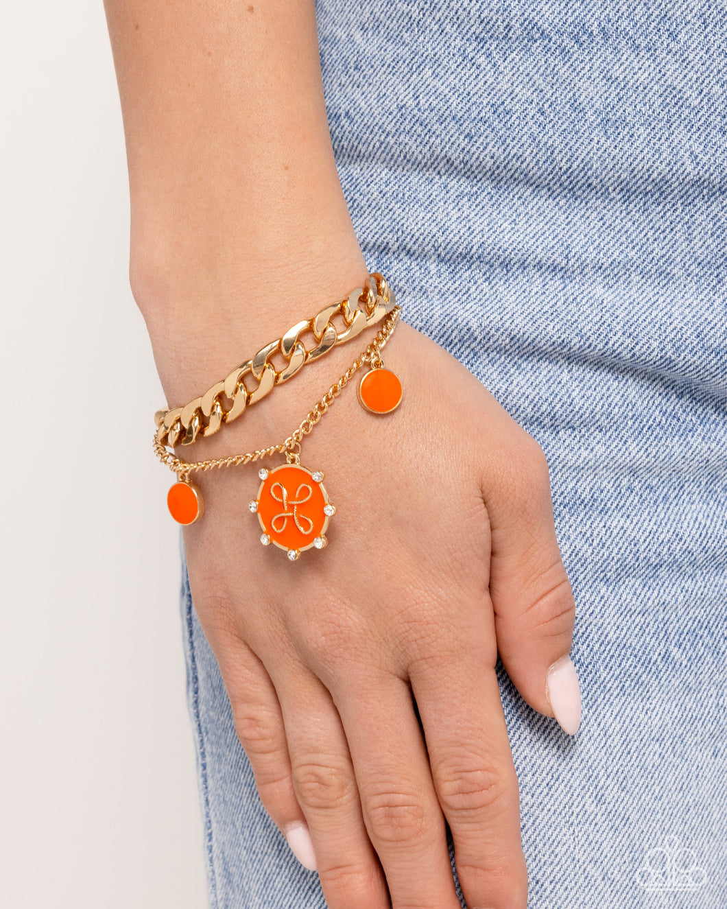 Paparazzi Jewelry Bracelet Preppy Present - Orange