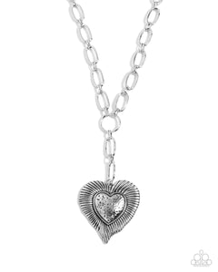 Paparazzi Jewelry Necklace High Fidelity - Silver