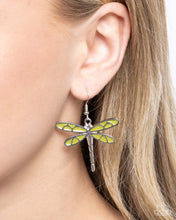 Load image into Gallery viewer, Paparazzi Jewelry Earrings Dragonfly Descent - Green
