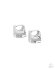 Load image into Gallery viewer, Paparazzi Jewelry Earrings Square Symmetry - Silver