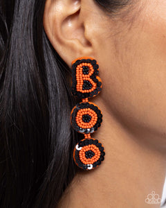Paparazzi Jewelry Earrings Halloween Bash - Orange
