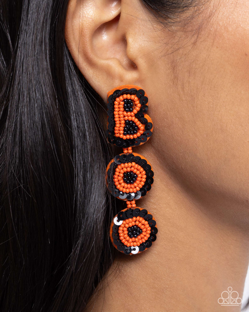 Paparazzi Jewelry Earrings Halloween Bash - Orange