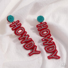 Load image into Gallery viewer, Paparazzi Jewelry Earrings Howdy Headline - Red