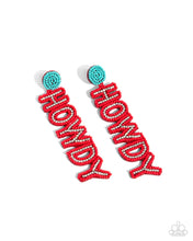 Load image into Gallery viewer, Paparazzi Jewelry Earrings Howdy Headline - Red