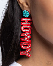 Load image into Gallery viewer, Paparazzi Jewelry Earrings Howdy Headline - Red