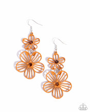 Load image into Gallery viewer, Paparazzi Jewelry Earrings Textured Tiers - Orange