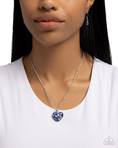 Paparazzi Jewelry Necklace Best Of My Heart - Blue