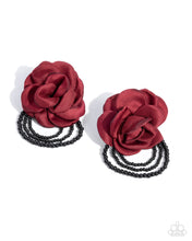 Load image into Gallery viewer, Paparazzi Jewelry Earrings Dramatic Dame - Red