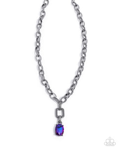 Paparazzi Jewelry Necklace Refulgent Recognition - Purple