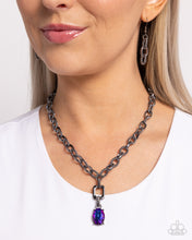 Load image into Gallery viewer, Paparazzi Jewelry Necklace Refulgent Recognition - Purple