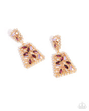Load image into Gallery viewer, Paparazzi Jewelry Earrings Glistening Gala - Purple