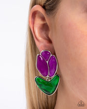 Load image into Gallery viewer, Paparazzi Jewelry Earrings Tulip Triumph - Purple