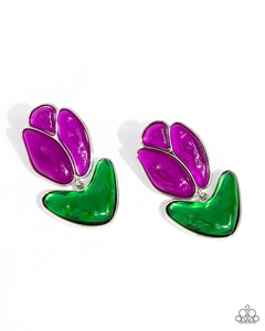 Paparazzi Jewelry Earrings Tulip Triumph - Purple