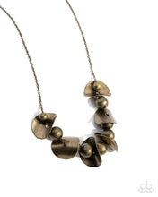 Load image into Gallery viewer, Paparazzi Jewelry Necklace First Come First CURVE - Brass