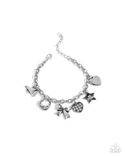 Load image into Gallery viewer, Paparazzi Jewelry Bracelet Cheerleading Camp - White