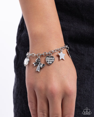 Paparazzi Jewelry Bracelet Cheerleading Camp - White