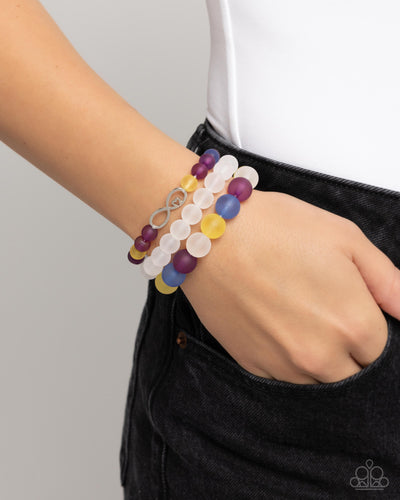 Paparazzi Jewelry Bracelet Simplistic Stack - Purple