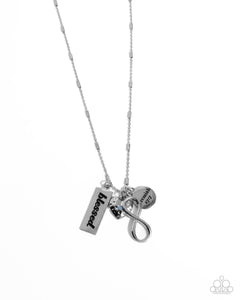 Paparazzi Jewelry Necklace Confidence in Him - Blue