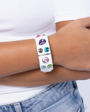 Load image into Gallery viewer, Paparazzi Jewelry Bracelet Planned Polka Dots - White