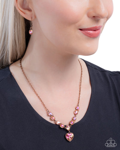 Paparazzi Jewelry Necklace Tender Talent - Copper