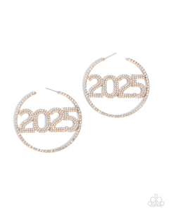 Paparazzi Jewelry Earrings This is Gonna Be My Year - Gold