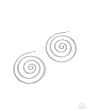 Load image into Gallery viewer, Paparazzi Jewelry Earrings Seize the Spiral - Silver